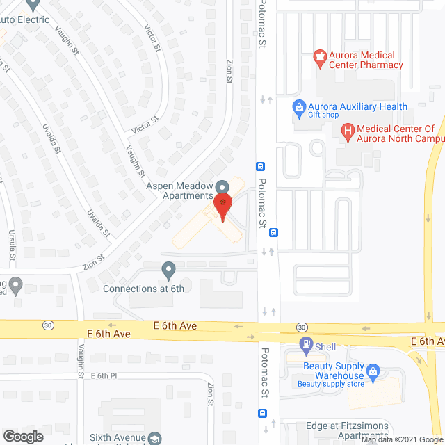 Aspen Meadow Apartments in google map