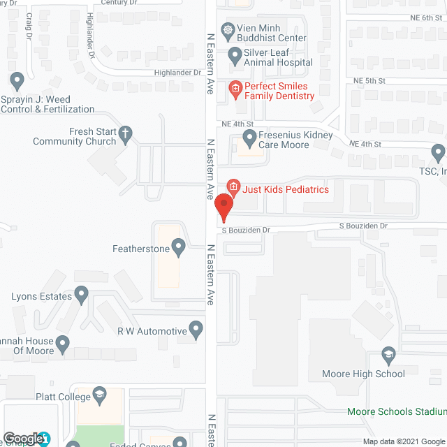 East Moore Nursing Home in google map