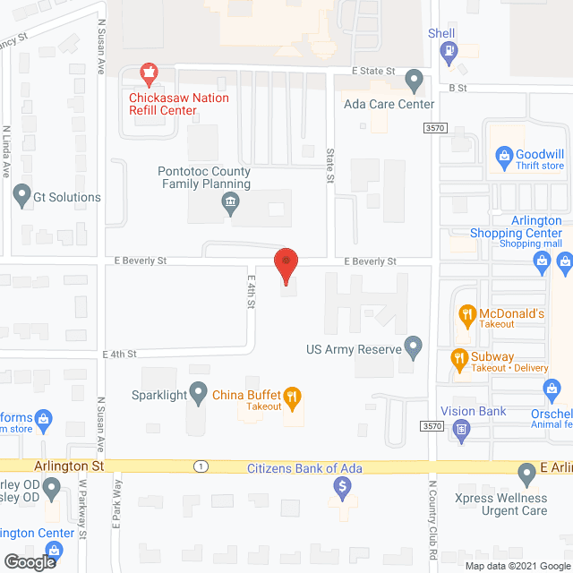 Jan Frances Care Ctr in google map