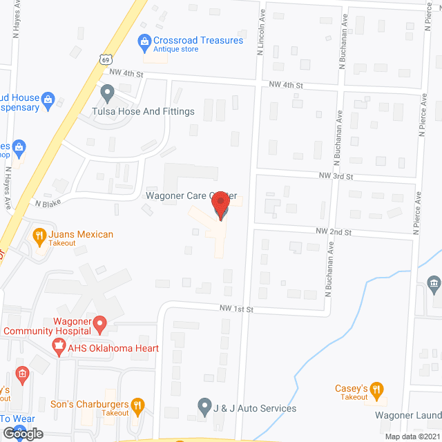 Wagoner Care Ctr in google map