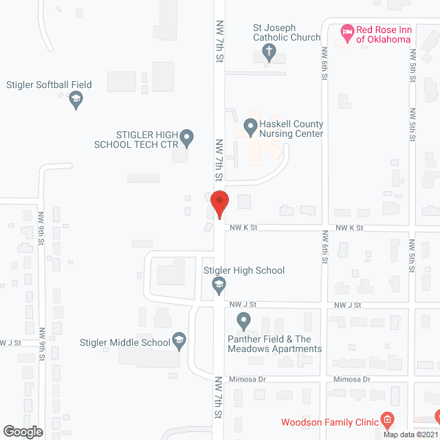 Haskell County Nursing Ctr in google map