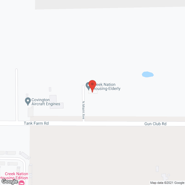 Creek Nation Housing-Elderly in google map