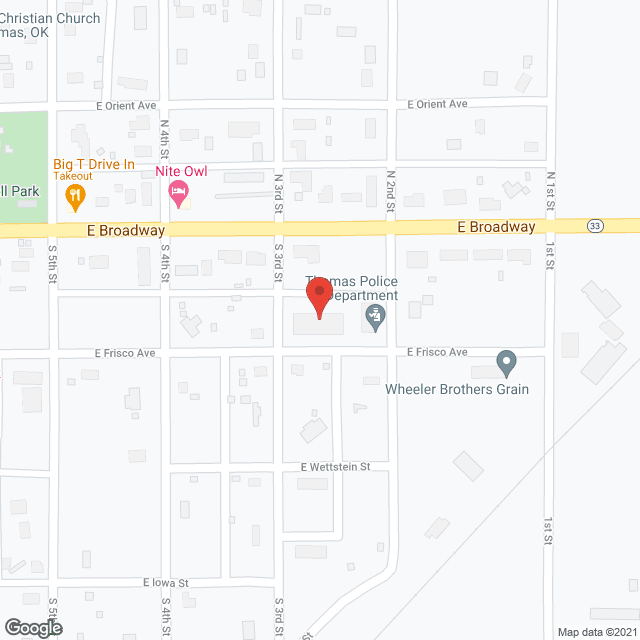 Thomas Nursing Ctr in google map