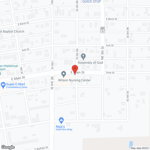 Wilson Nursing Home in google map