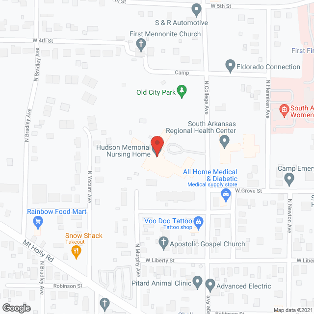 Hudson Memorial Nursing Home in google map