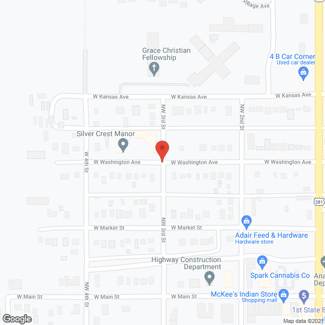 Silvercrest Manor in google map
