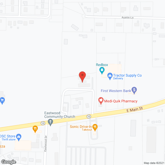 Woodcrest Living Center in google map