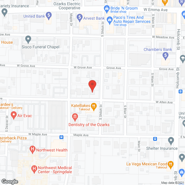 Shiloh Inn in google map