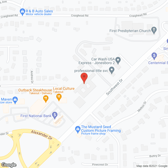 Jonesboro Healthcare in google map