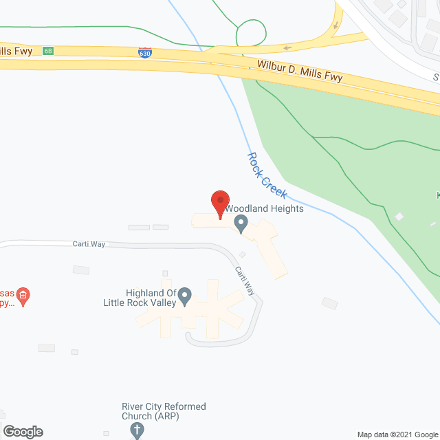Woodland Hills in google map