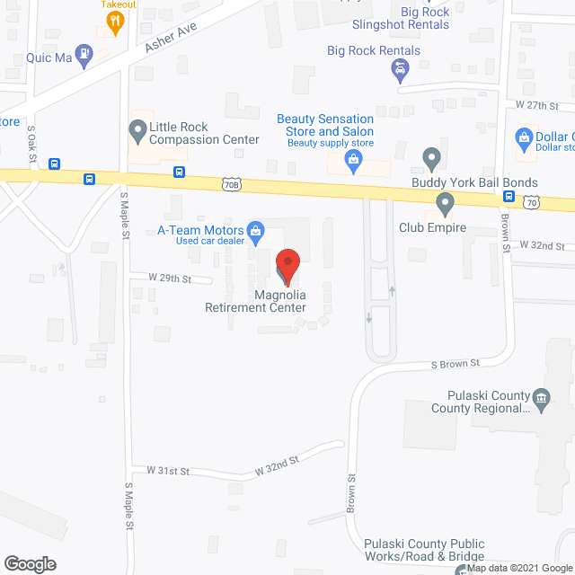 Magnolia Retirement Center in google map