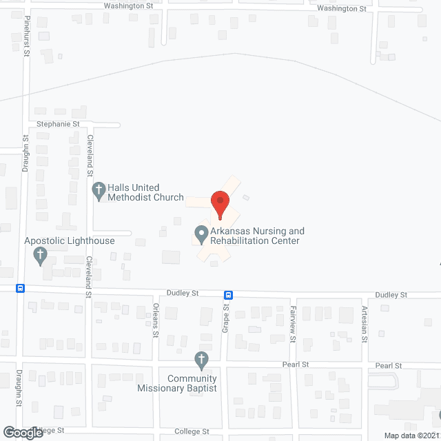 Arkansas Nursing & Rehab Ctr in google map