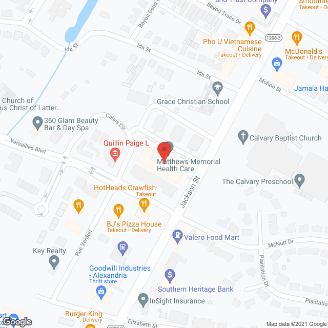 Matthews Memorial Nursing Home in google map