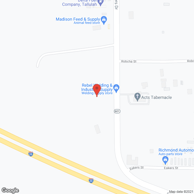 Olive Branch in google map
