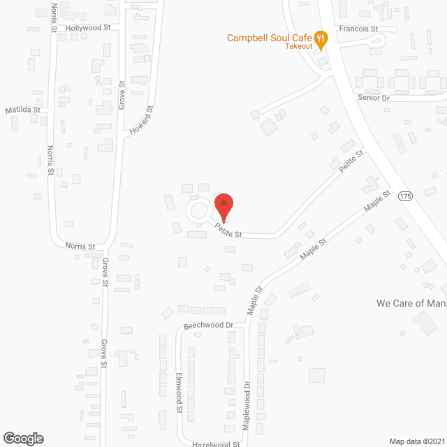 Mansfield Elderly Apartments in google map