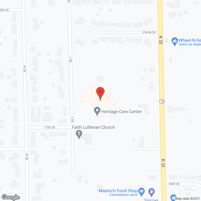 Heritage Care Ctr in google map