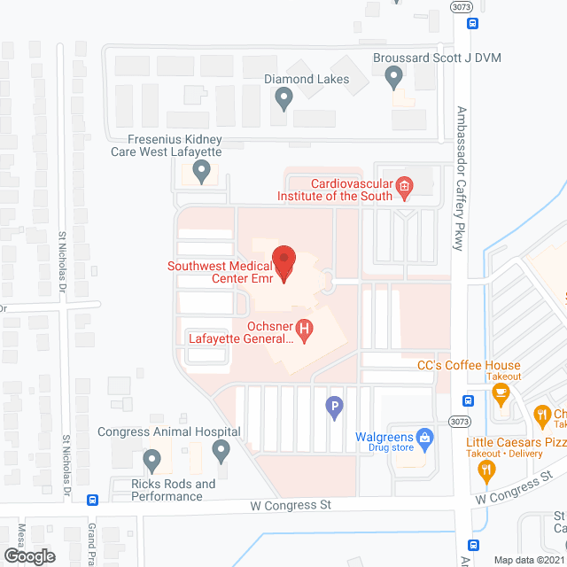 Medical Center-Sw Louisiana in google map