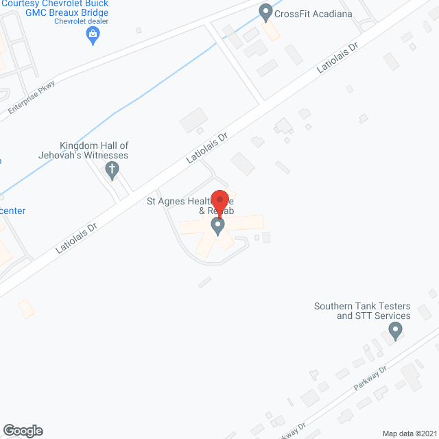 St Agnes Healthcare & Rehab in google map