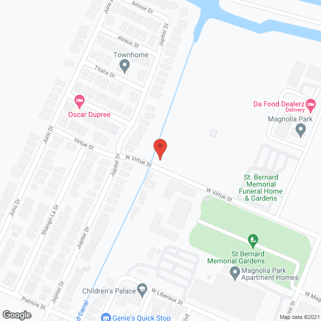Uhs of New Orleans Snf in google map