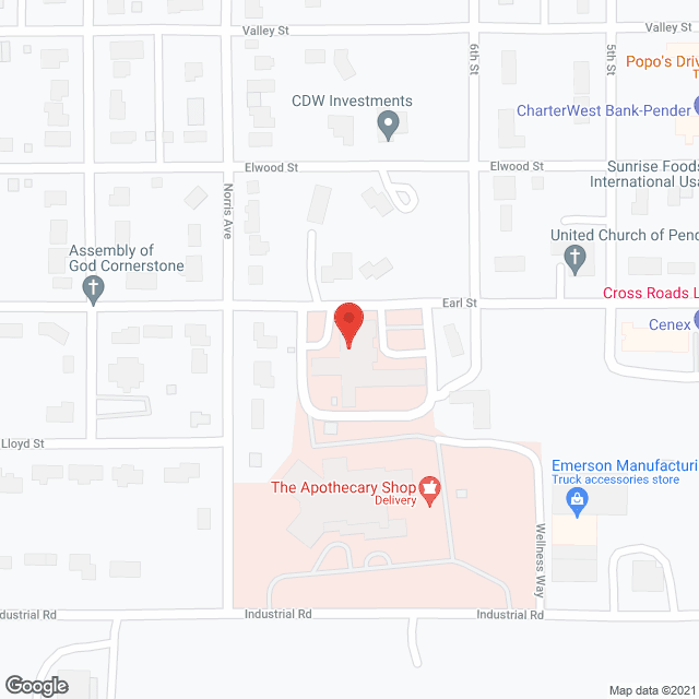 Pender Community Hospital in google map