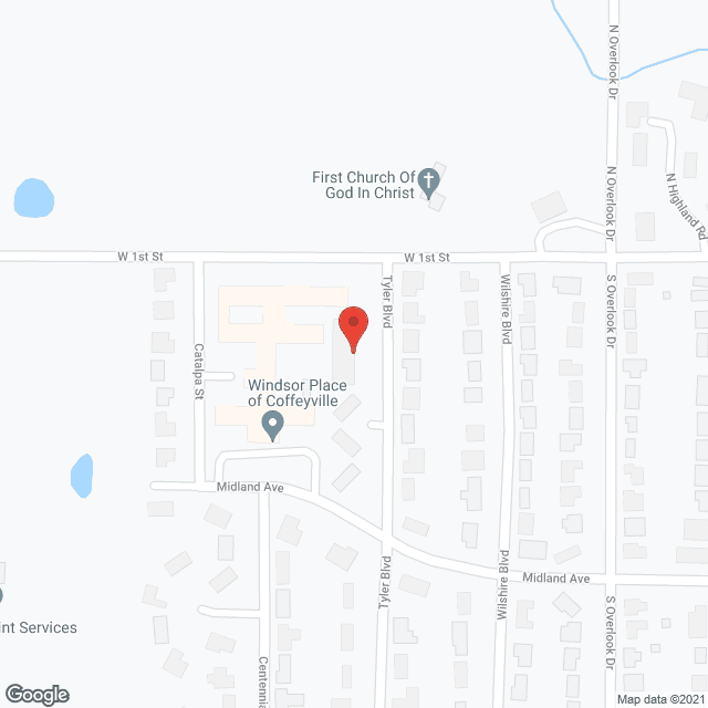 Gran Villas Coffeyville on Tyler in google map