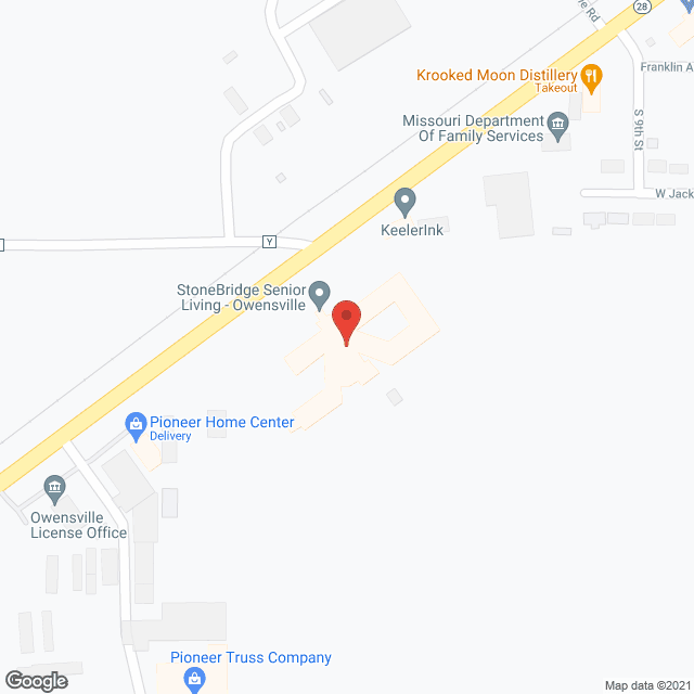 Frene Valley Owensville in google map
