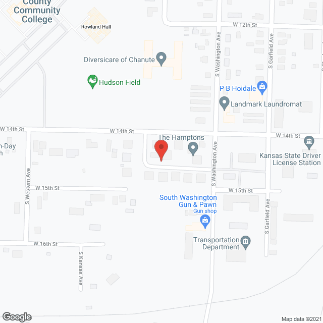 Hampton Apartments in google map