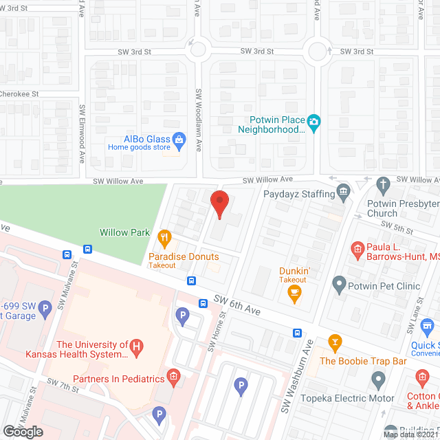 Topeka Convalescent Ctr in google map