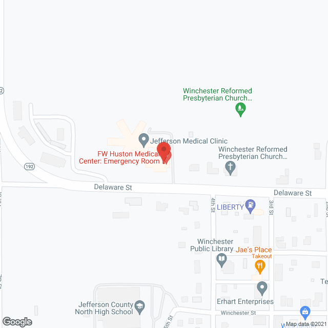 Jefferson County Memorial Hosp in google map