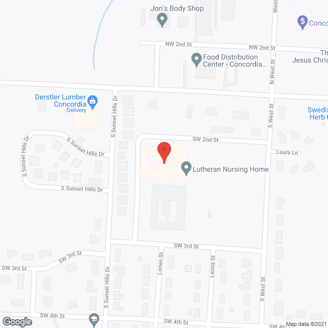Lutheran Nursing Home in google map