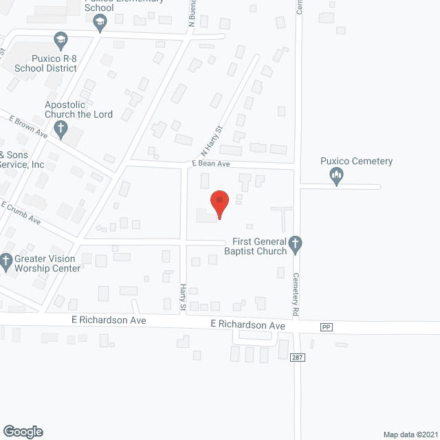 Pine Lawn Residential Care in google map