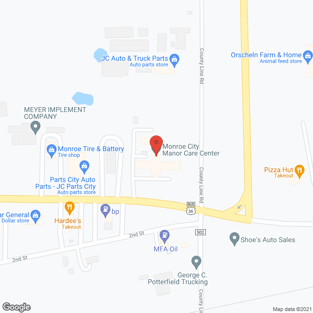 Monroe City Manor Inc in google map