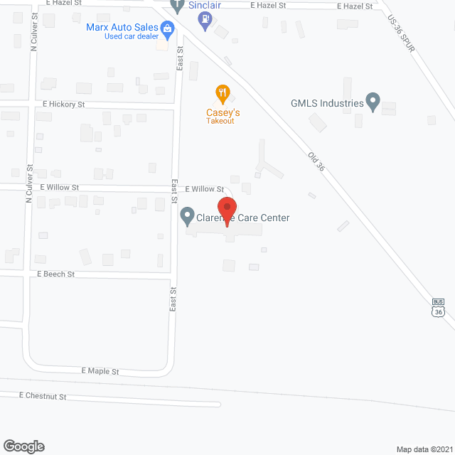 Clarence Nursing Home Dist in google map