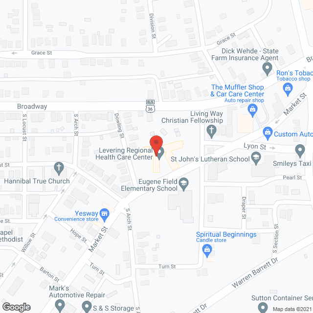 Levering Regional Health Care Center in google map