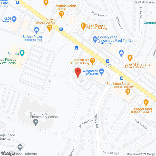 Santa Ana Apartments in google map