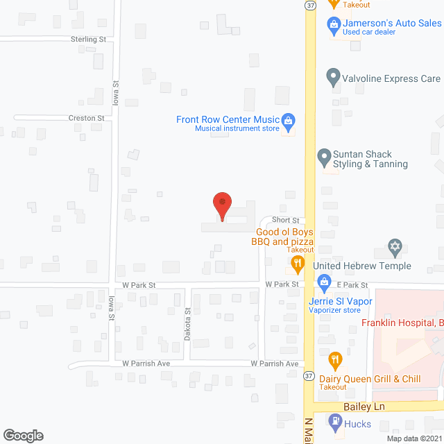 Benton Health Care Ctr in google map
