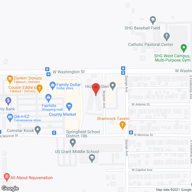 Oak Terrace Health Care Ctr in google map