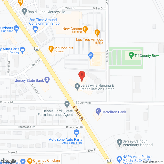 Jerseyville Nursing & Rehab in google map