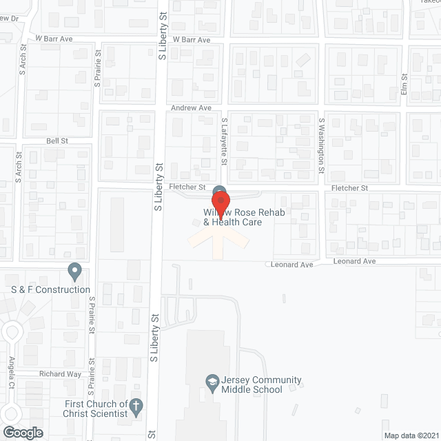 Willow Rose Rehab and Health Care in google map
