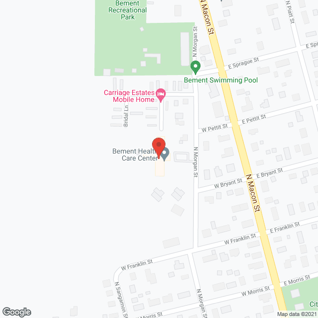 Bement Healthcare Ctr in google map