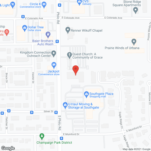 Urbana Nursing Home in google map