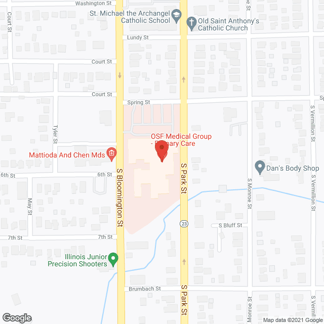 St Mary's Hospital in google map