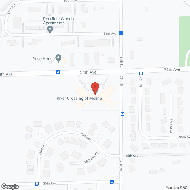 Rosewood Care Ctr of Moline in google map