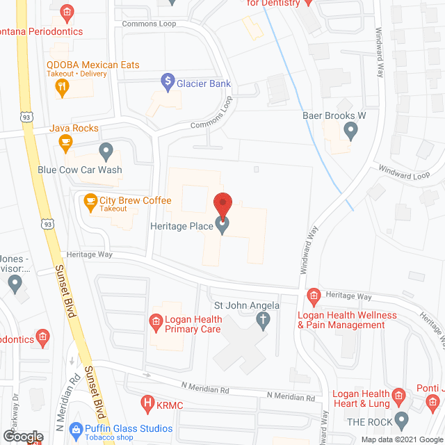Heritage Therapy Ctr in google map