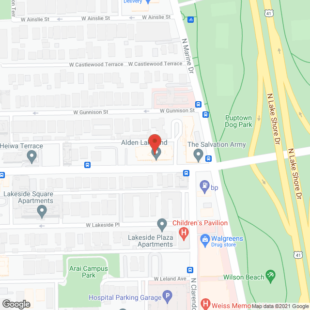 Alden-Lakeland Nursing Center in google map