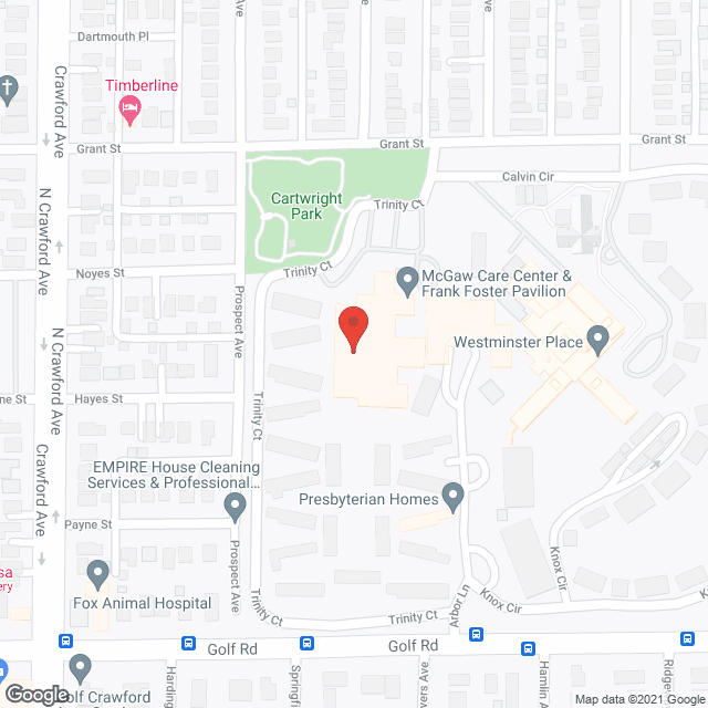 Presbyterian Homes in google map