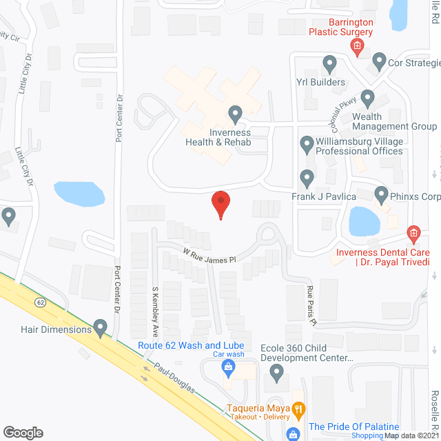 Inverness Health & Rehab in google map
