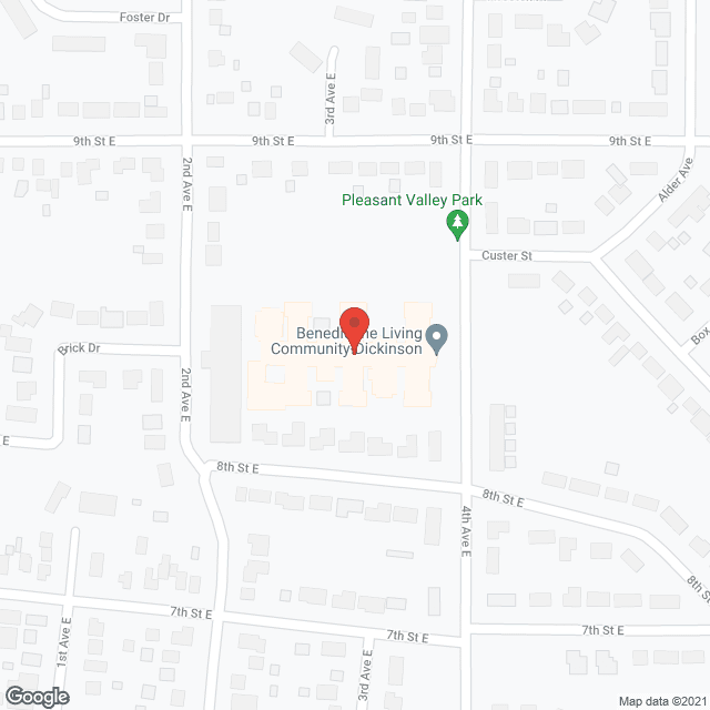 Benedictine Living Community Dickinson in google map