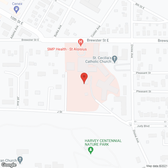 St Aloisius Medical Ctr in google map