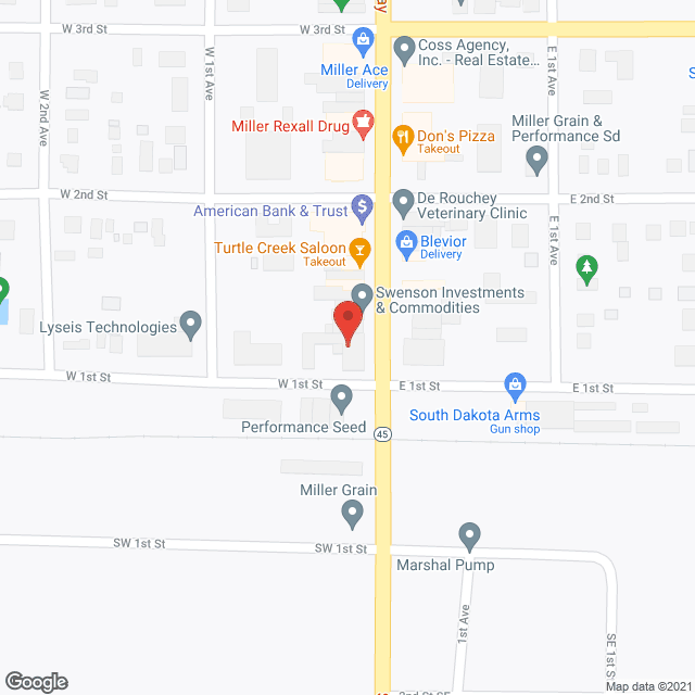 Miller Manor in google map